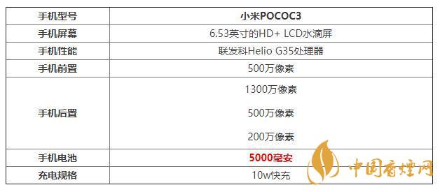 小米POCOC3手機怎么樣-小米POCOC3參數配置詳情2020